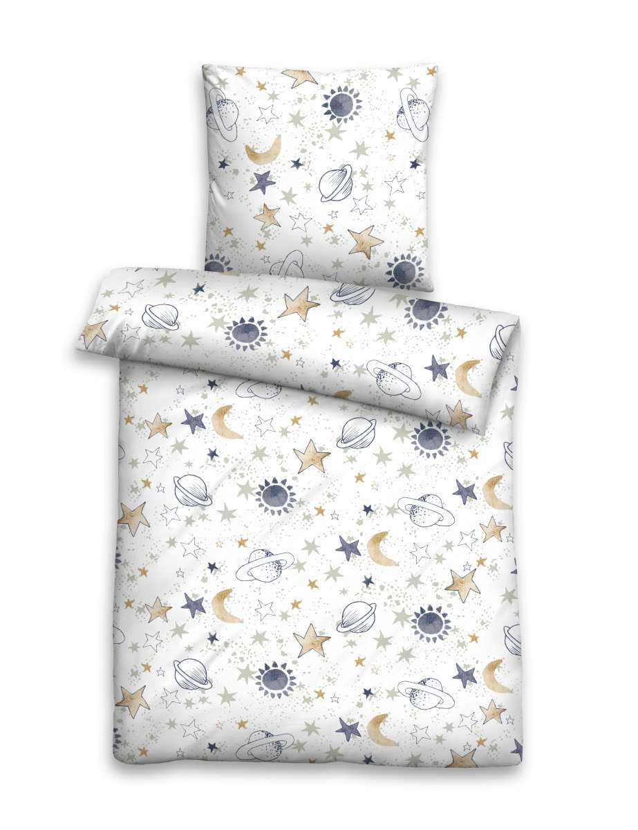 Feinbiber Bettwäsche: Weltall