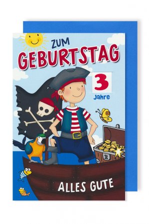 Karten: Geburtstag mit Drehzahl Pirat (Neuware)