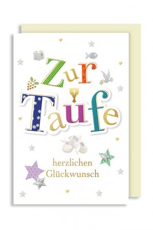 Karte: Taufe weiß