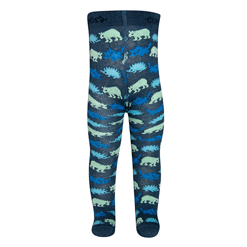 Strumpfhose: blau,Bär