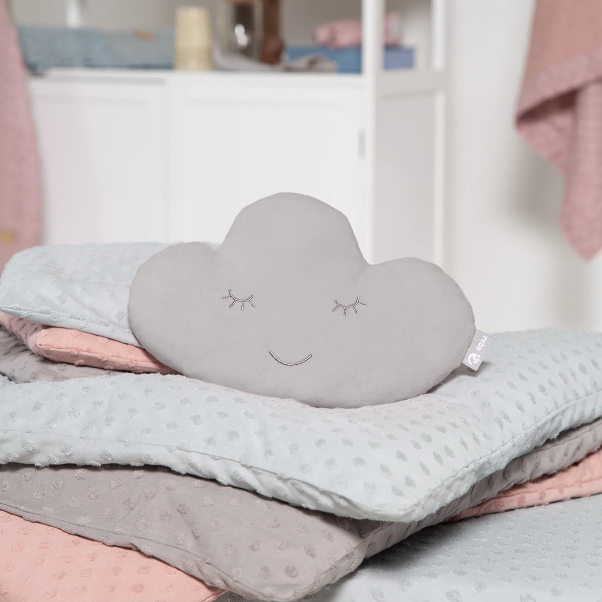 Kuschelkissen Wolke: grau