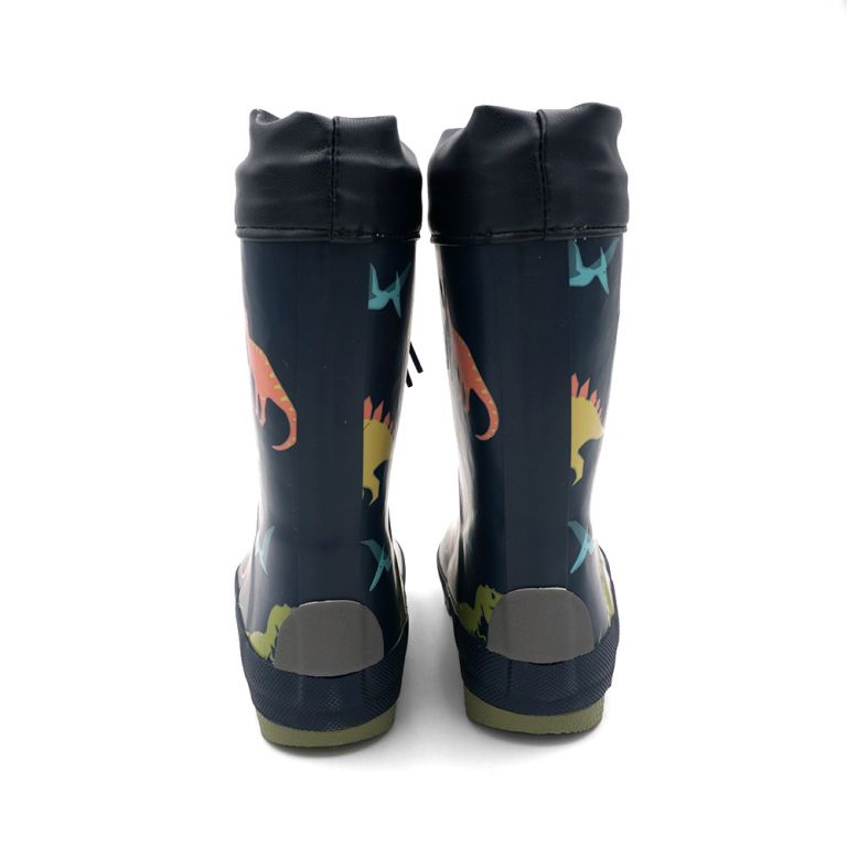 Gefütterte Gummistiefel blau,Dino