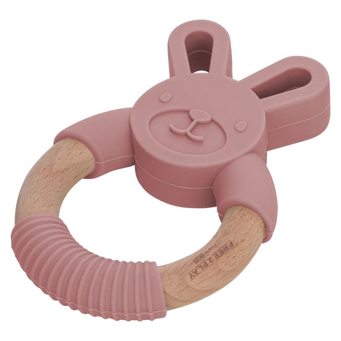 Greifring Hase rosa reserviert für Geburtsliste #384302