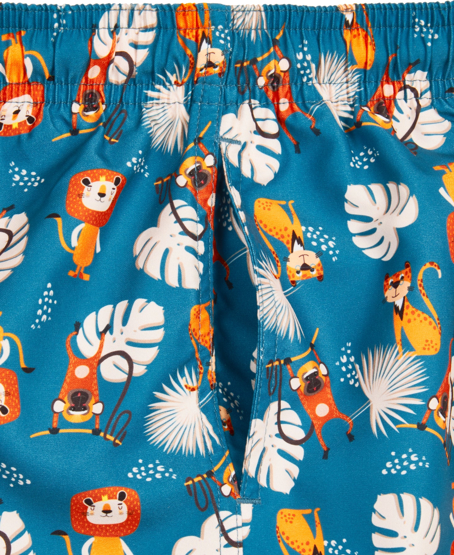 Badehose: blau,Löwe