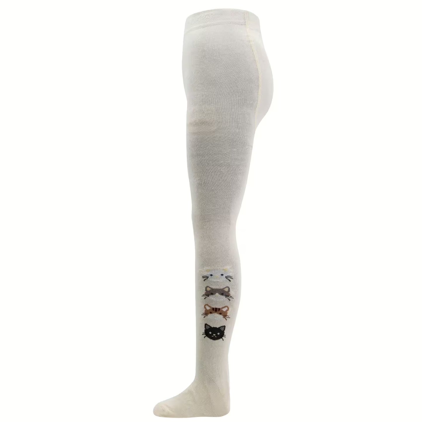 Strumpfhose: beige,Katze