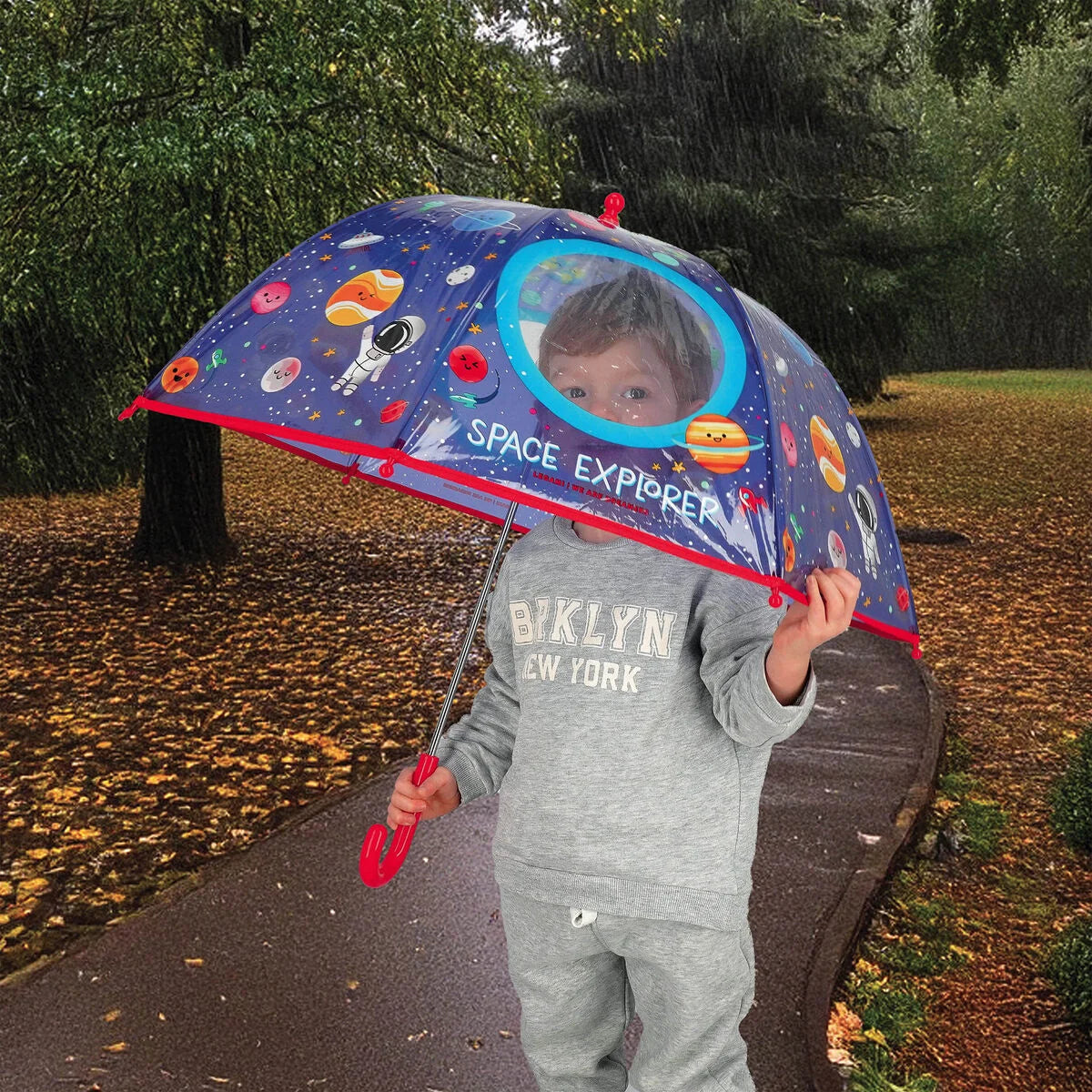 Regenschirm: Weltraum