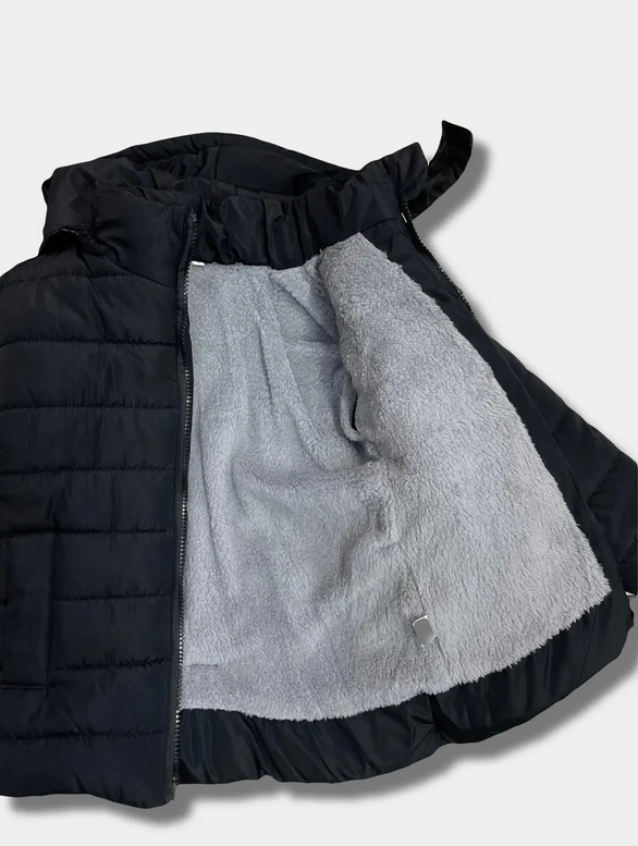 Winterjacke grau,schwarz