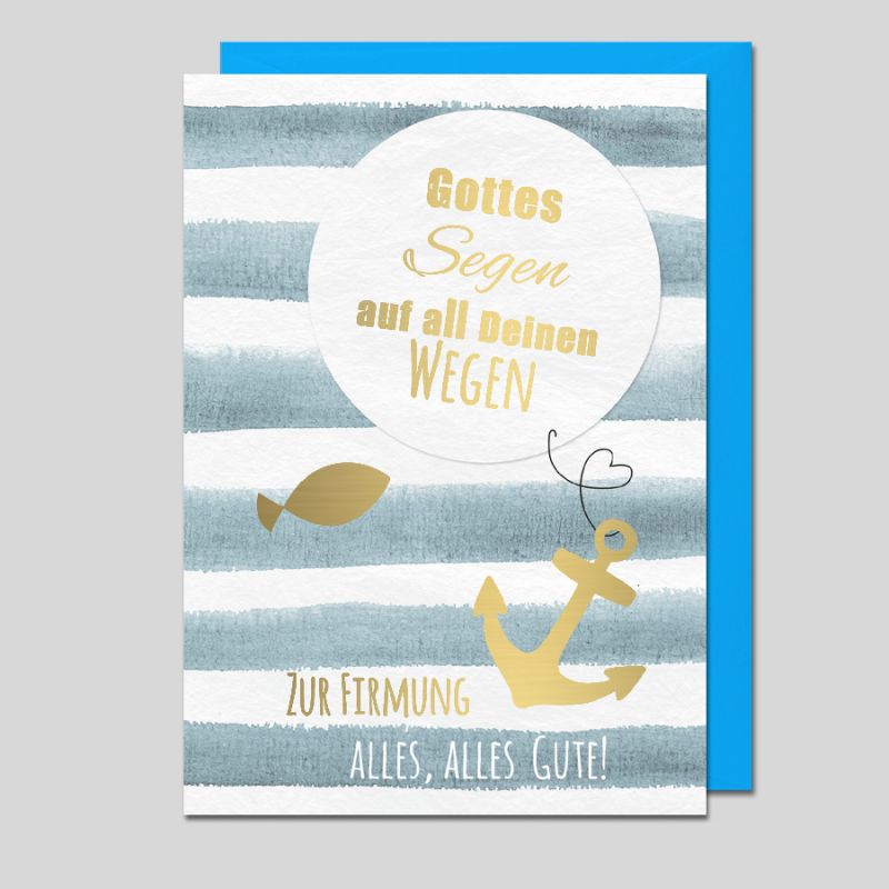 Karte: Zur Firmung alles, alles Gute!