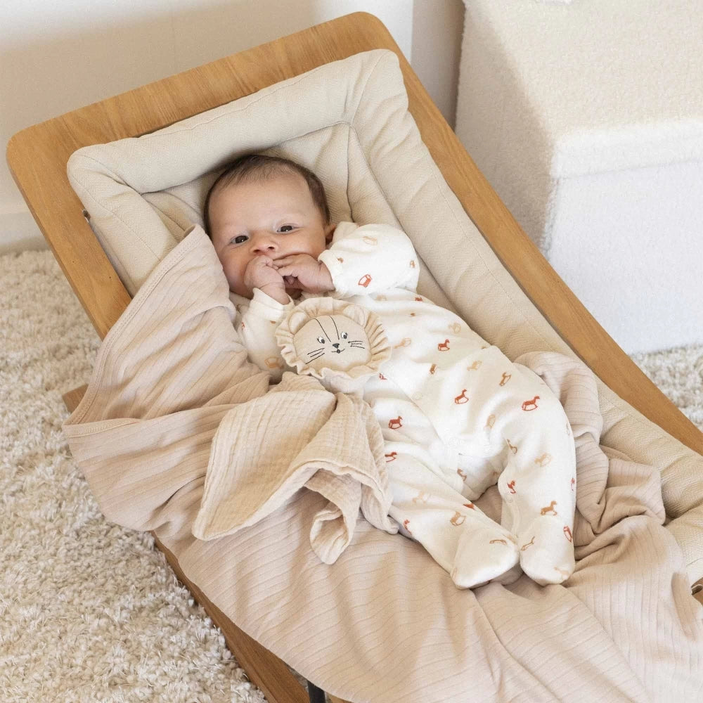 Strampler: weiß,Schaukelpferd