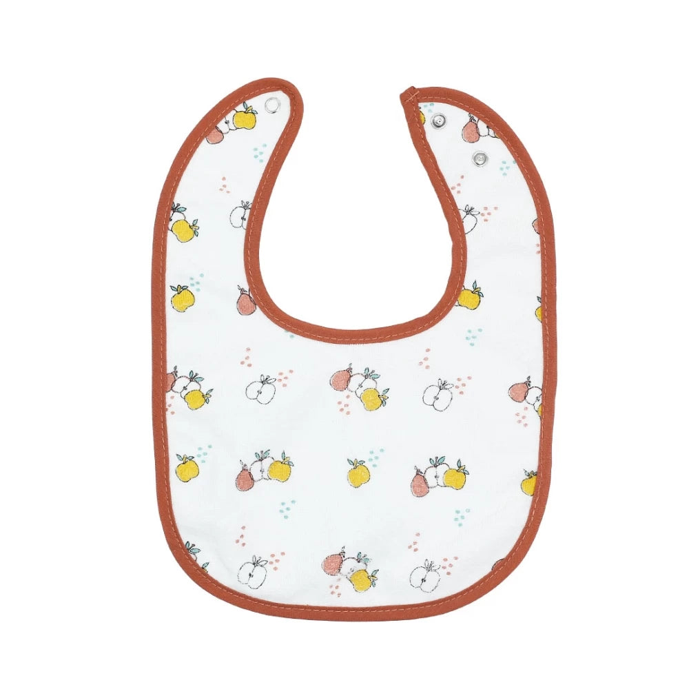 Lätzchen 5 Stück: braun,gelb,Apfel