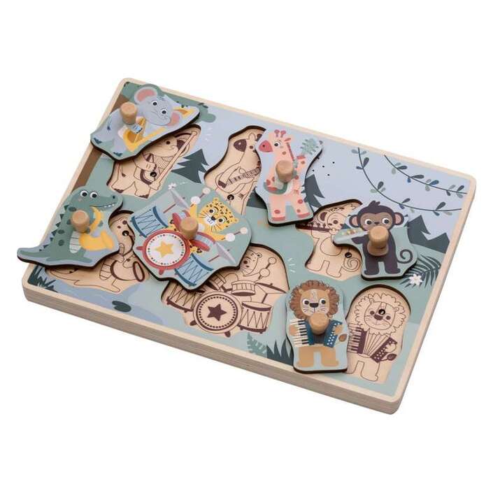 Steckpuzzle mit Musik: Zirkus