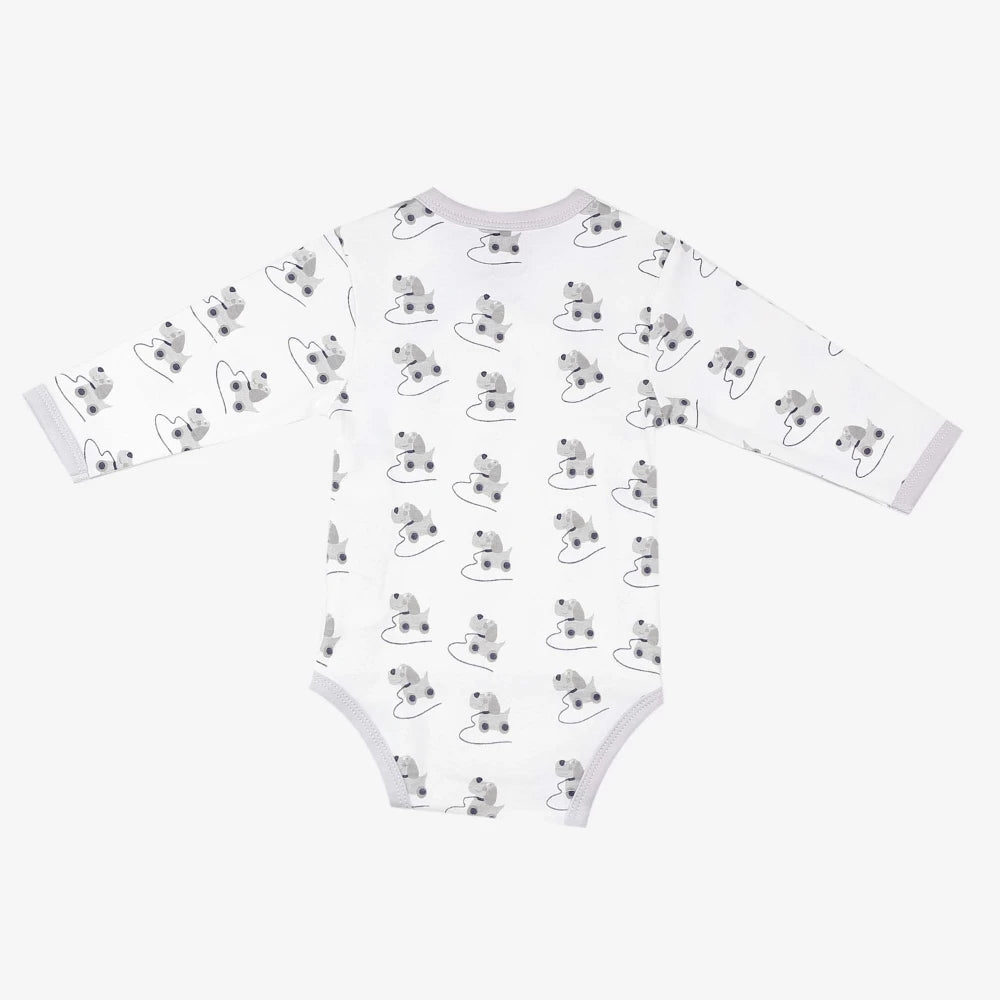 2 Wickelbodys: weiß,mint, Hund