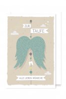 Karte: Zur taufe Alle lieben wünsche