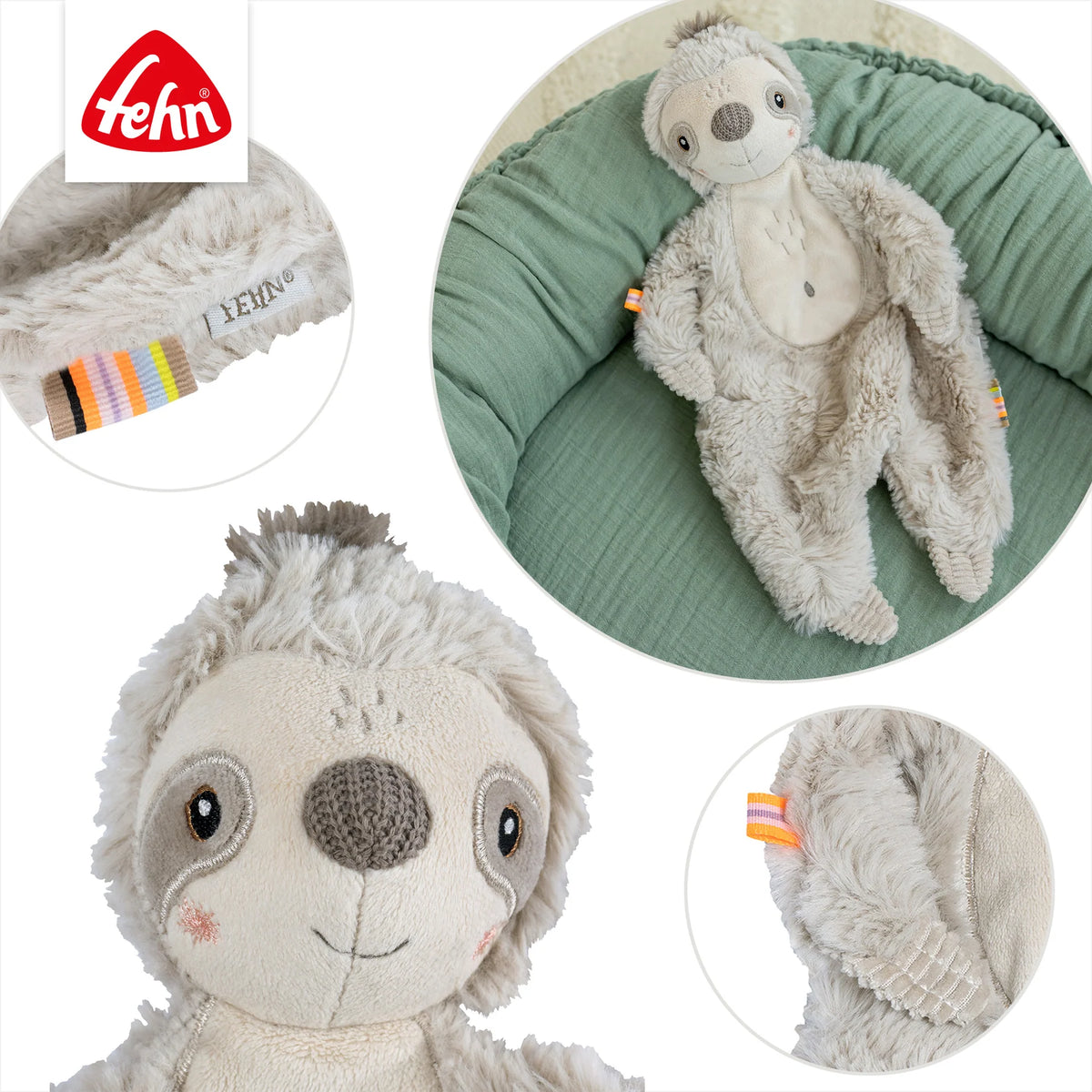 Fehn Kuscheltuch: Faultier