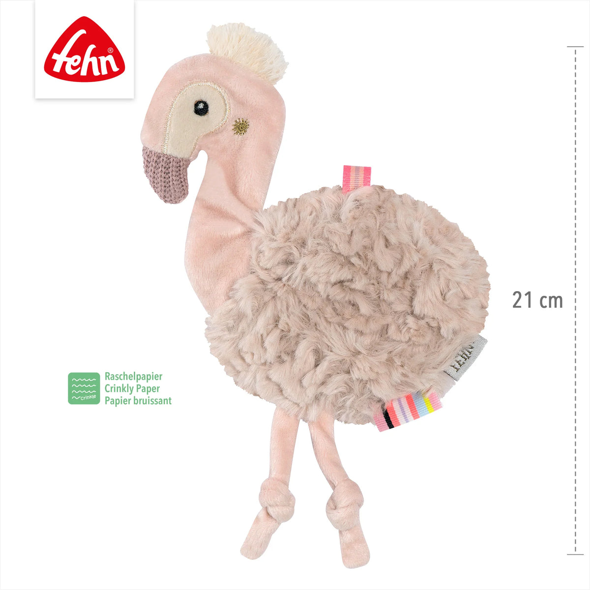Fehn Knistertuch: Flamingo
