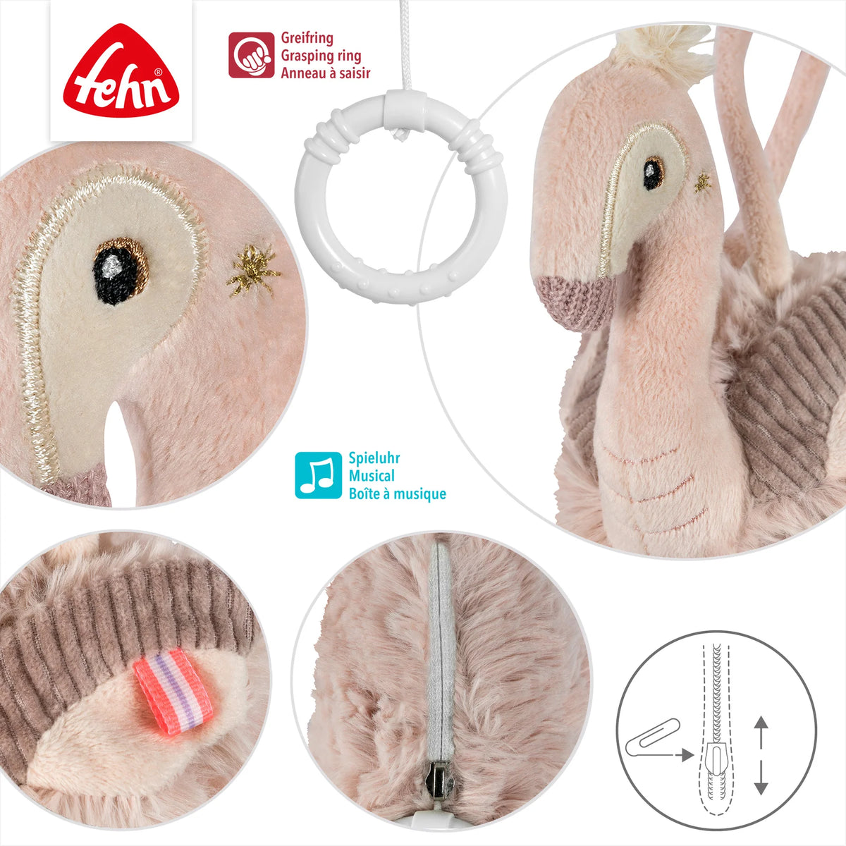 Fehn Spieluhr: Flamingo