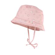 Baby Hütchen mit Ohrenklappen rosa,Muscheln
