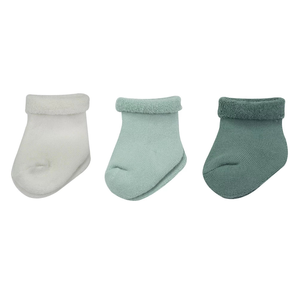 Socken Gr 0-6 Monate grün,weiß reserviert für Geburtsliste #403684