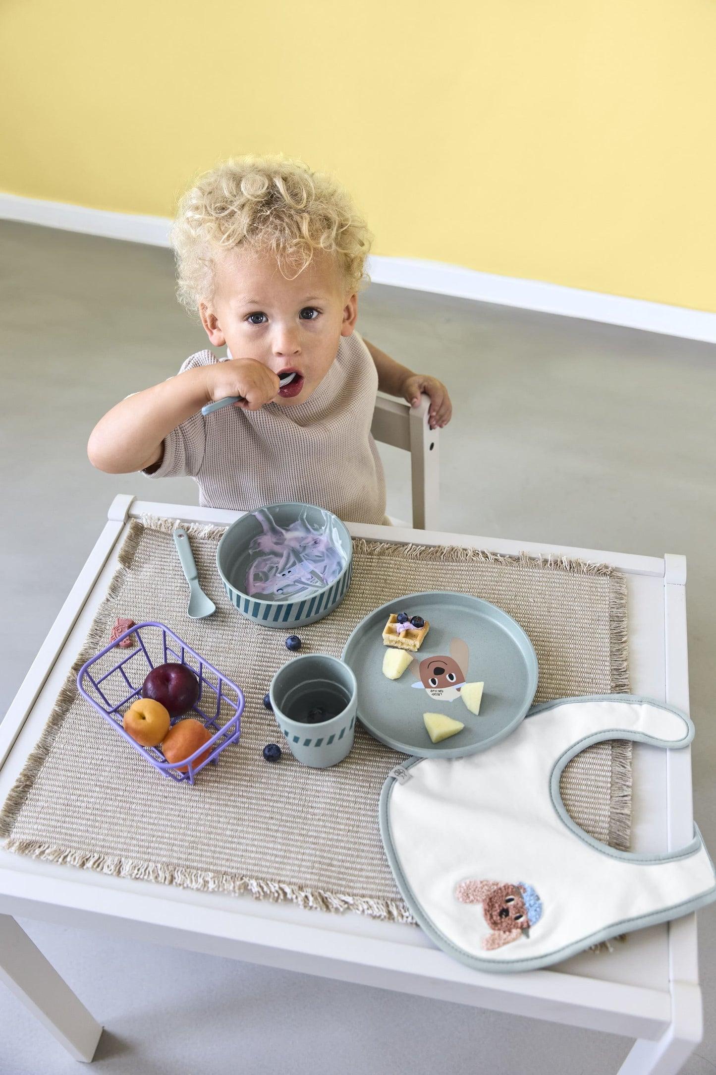 Essens-Set: blau, Hund