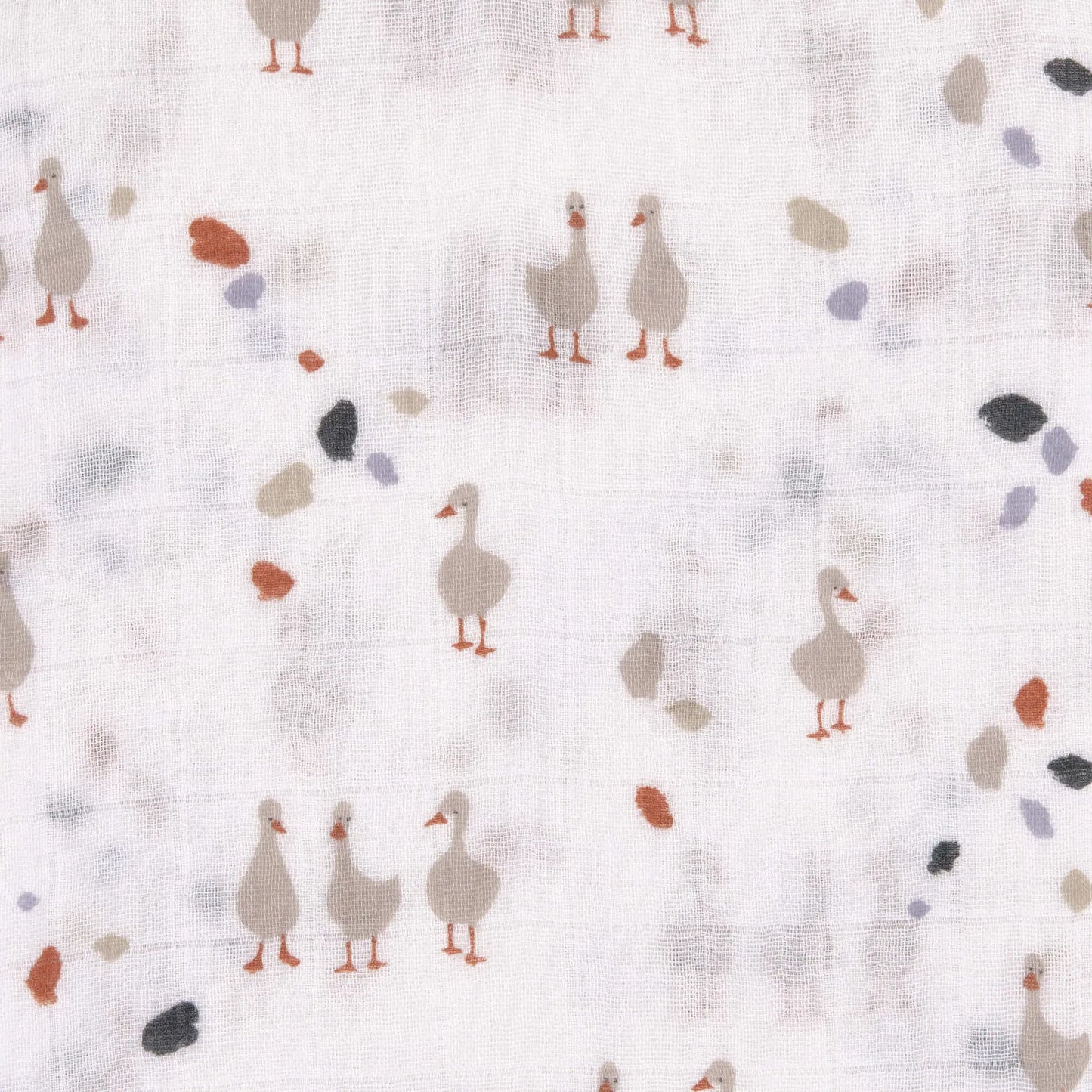 Musselintücher 3 Stück: 80x80: weiß Schaf