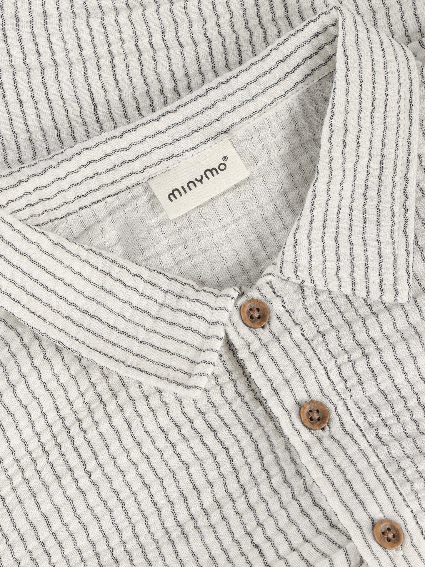 Shirt: grau,weiß, gestreift