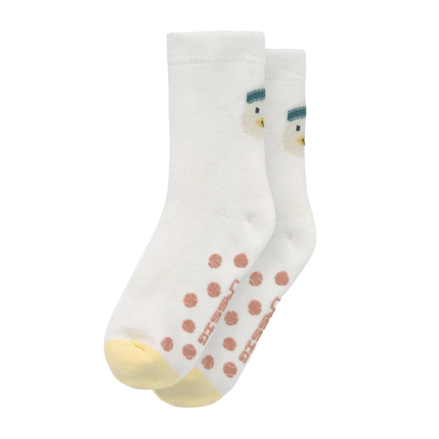 Anti-Rutschsocken: weiß,Ente
