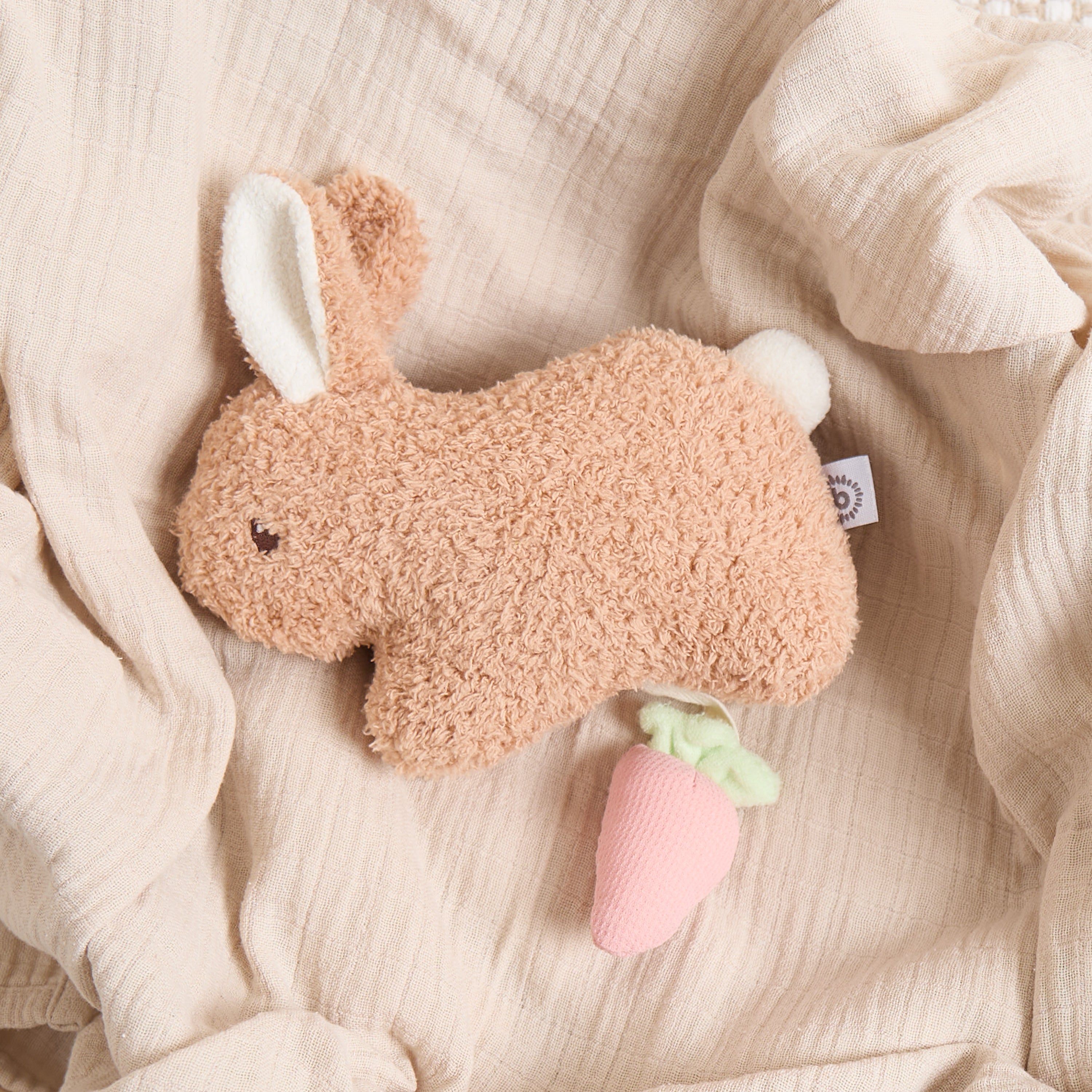 Kuscheltier: Hase mit Möhre (Neuware)