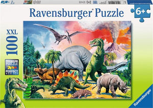 Puzzle: Unter Dinosauriern 100 Teile XXL (Neuware)