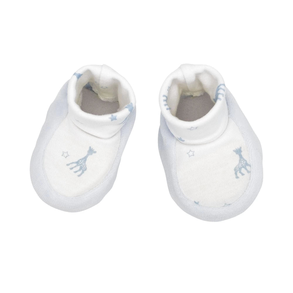 Babyschuhe 1/3 Monate: weiß,blau,Giraffe