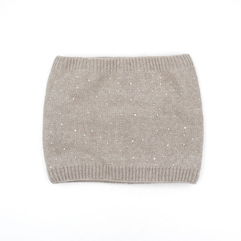 Schal: beige,Glitzer