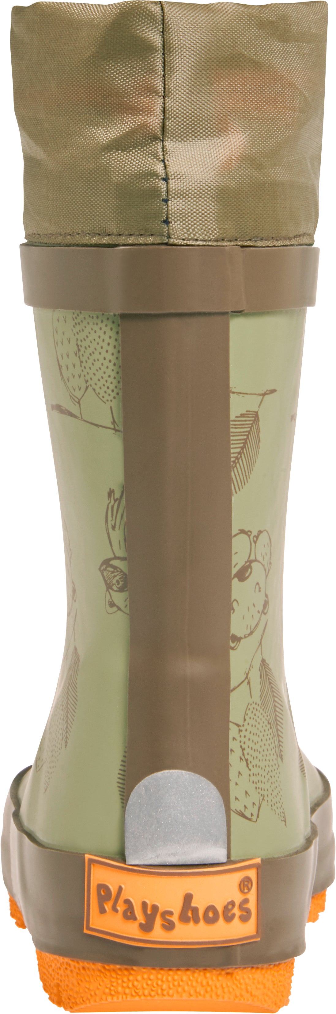 Gummistiefel grün, Waschbär