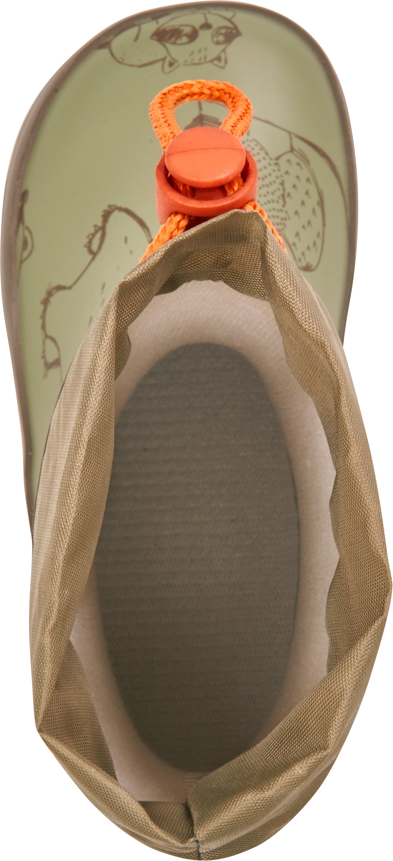 Gummistiefel grün, Waschbär