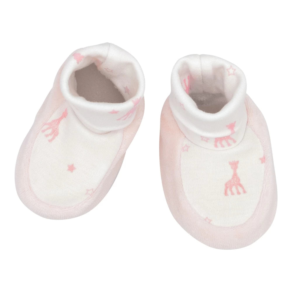 Babyschuhe 1/3 Monate: weiß,rosa,Giraffe