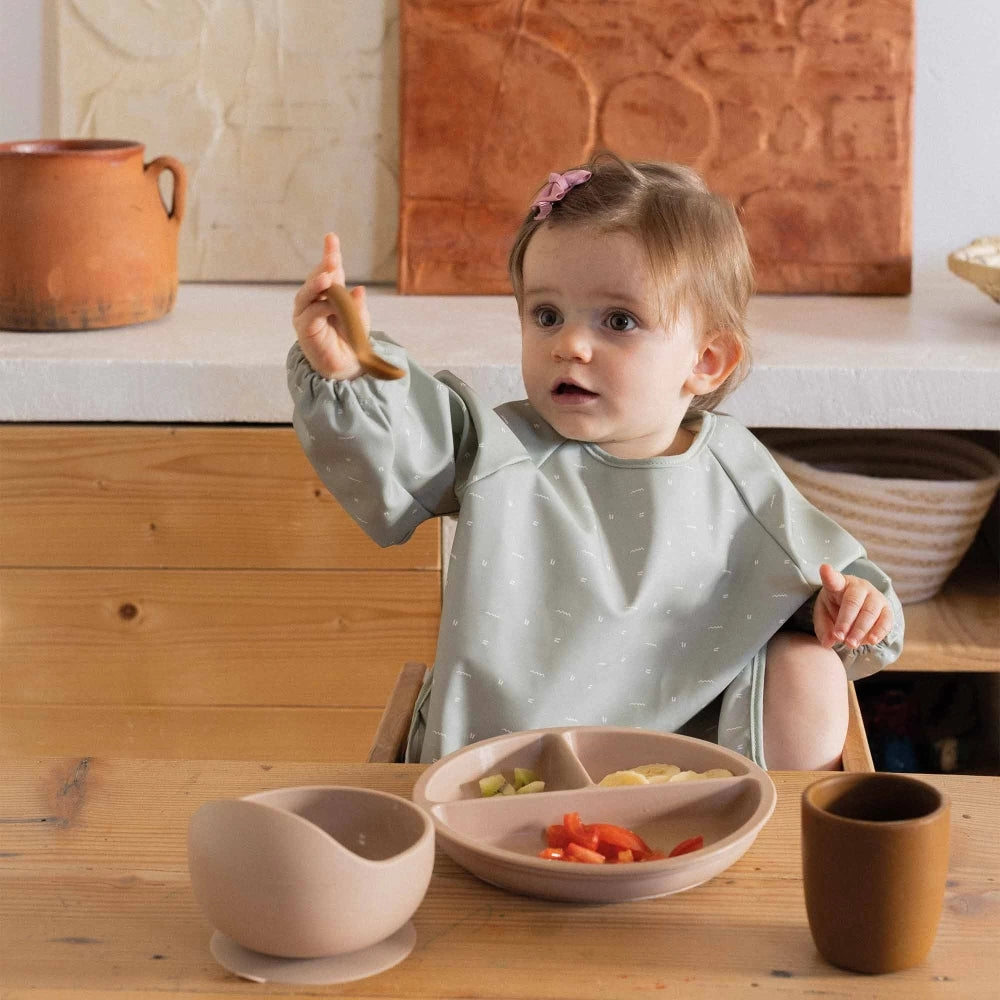 Lätzchen mit Armen: Mint,weiß