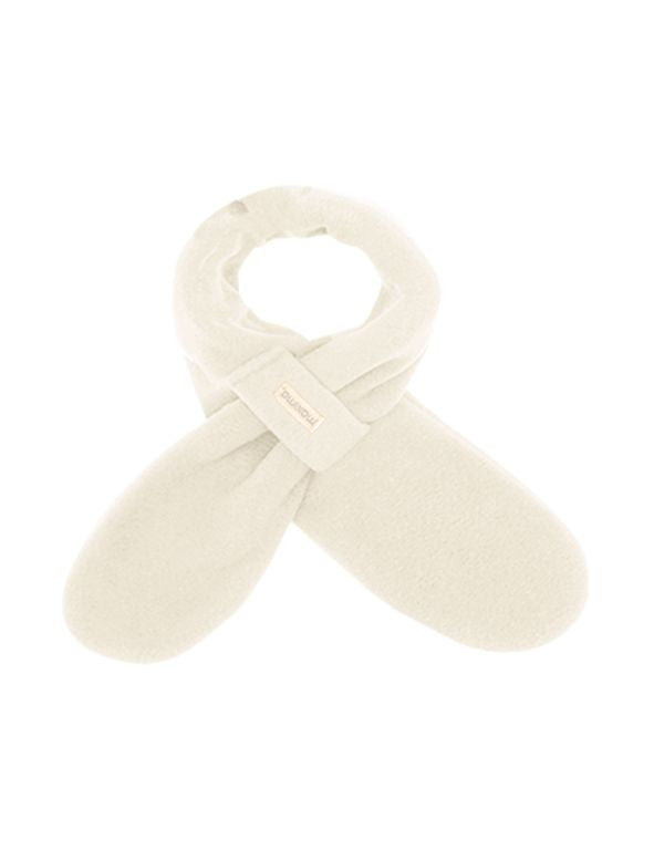 Fleece Steckschal weiß