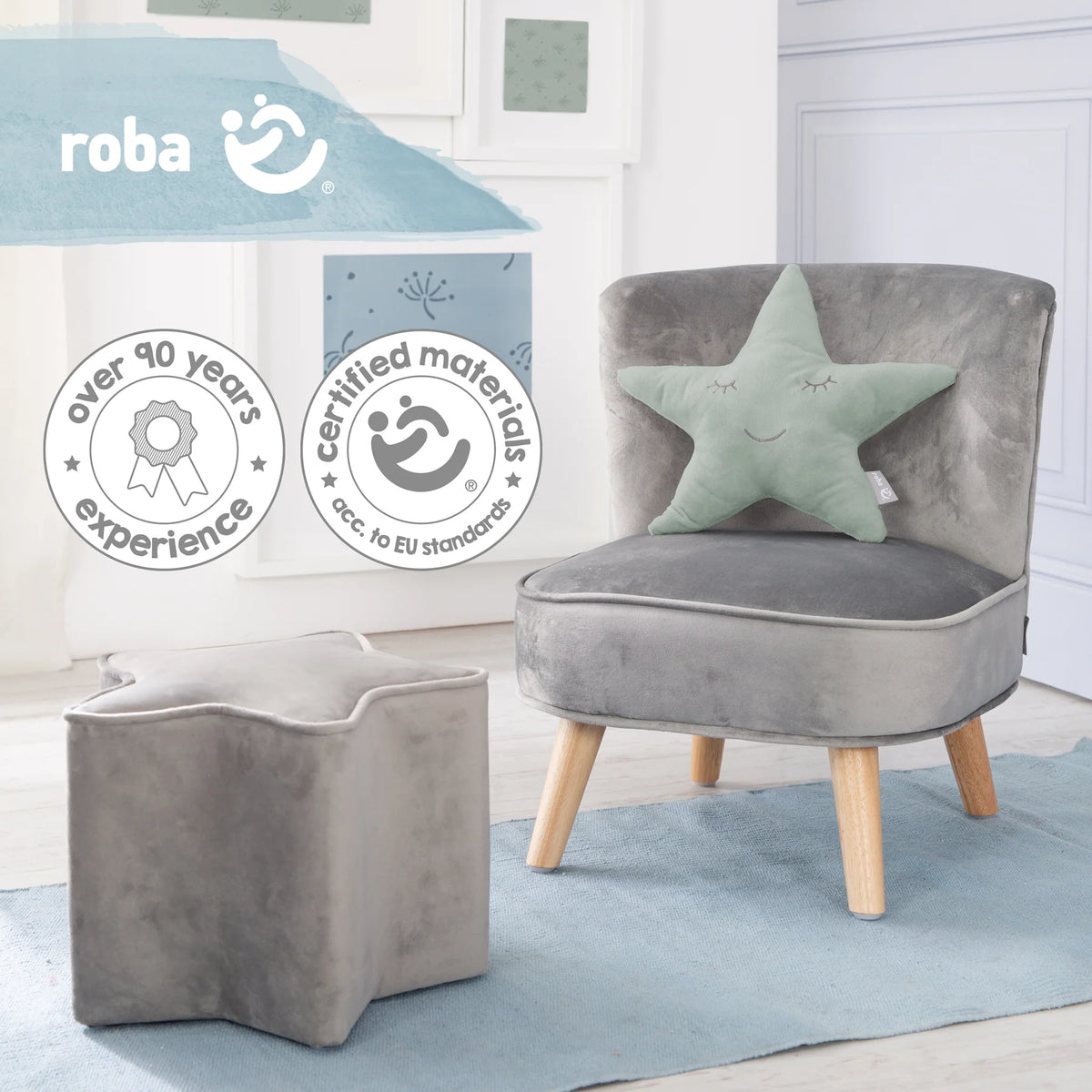 Kuschelkissen Stern: mint