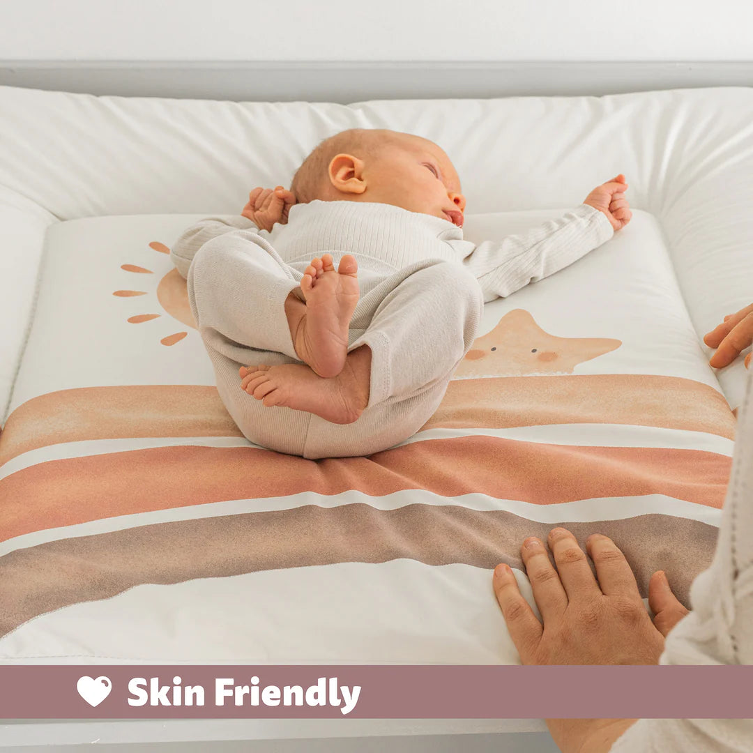 Wickelmatte 85/75: beige,Sterne