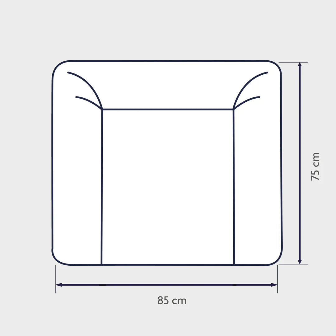 Wickelmatte 85/75: beige,Sterne