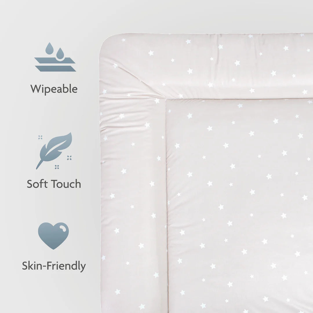 Wickelmatte 85/75: beige,Sterne