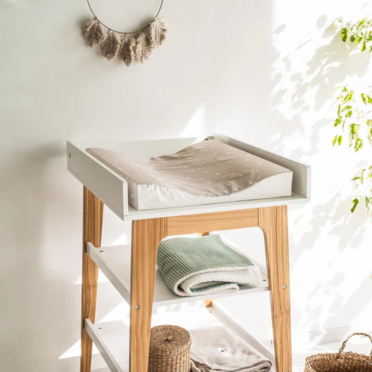 Wickelkissen: beige,Sterne