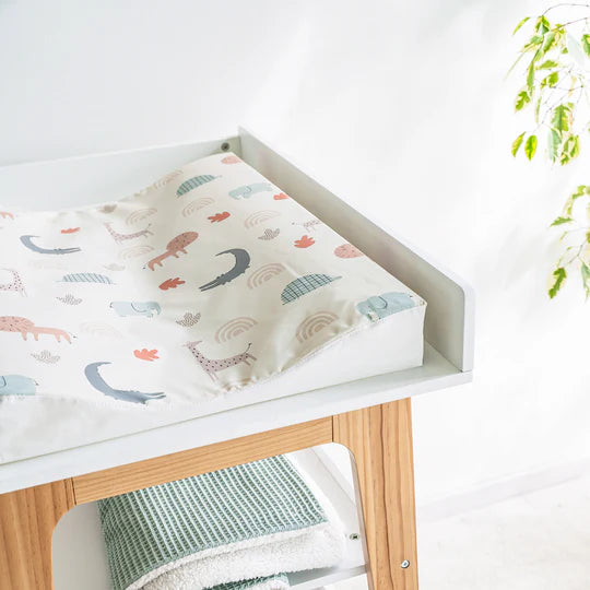 Wickelkissen: 2 Keil 50/65: Beige,Tiere