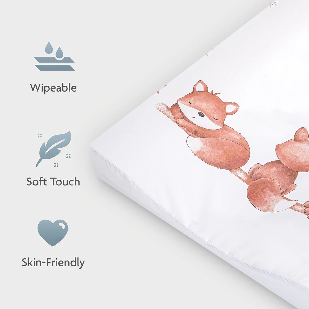 Wickelkissen Keil 60/70: weiß,Fuchs reserviert für Geburtsliste #412239