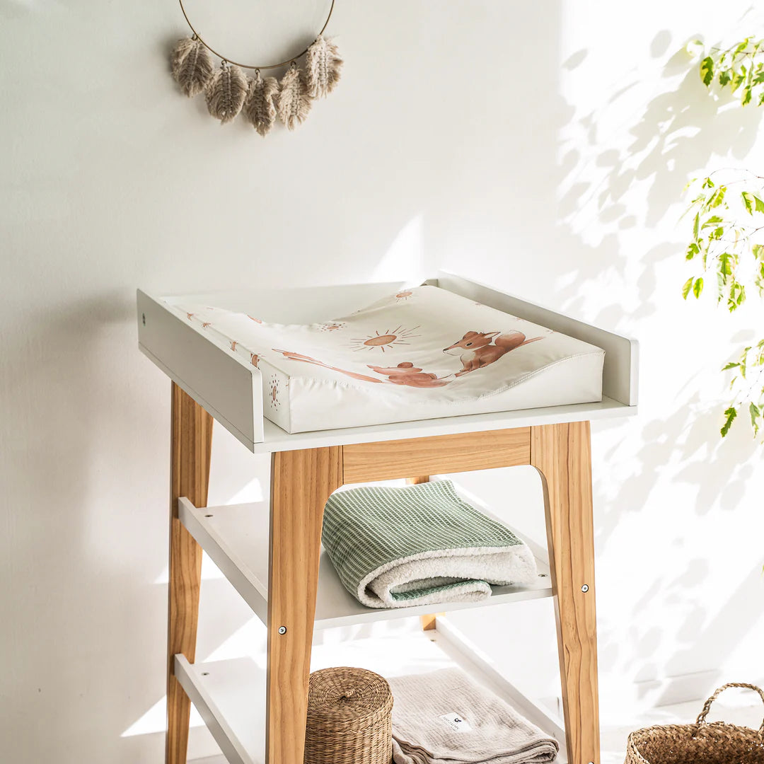 Wickelkissen Keil 60/70: weiß,Fuchs reserviert für Geburtsliste #412239