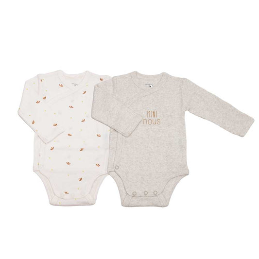 2 Wickelbodys: weiß,Beige