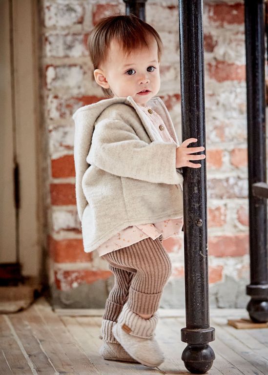 Strickleggings braun