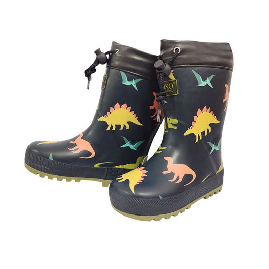 Gefütterte Gummistiefel blau,Dino