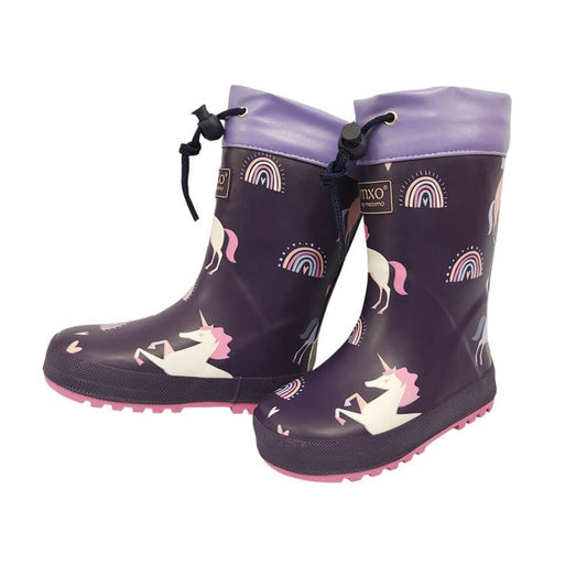 Gefütterte Gummistiefel lila,Einhorn