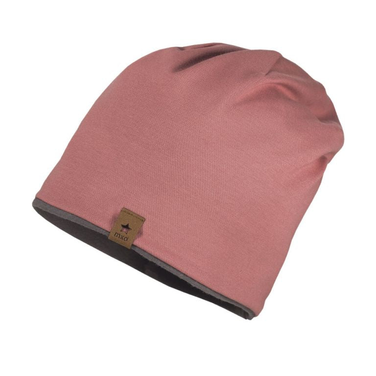 Beanie altrosa,grau