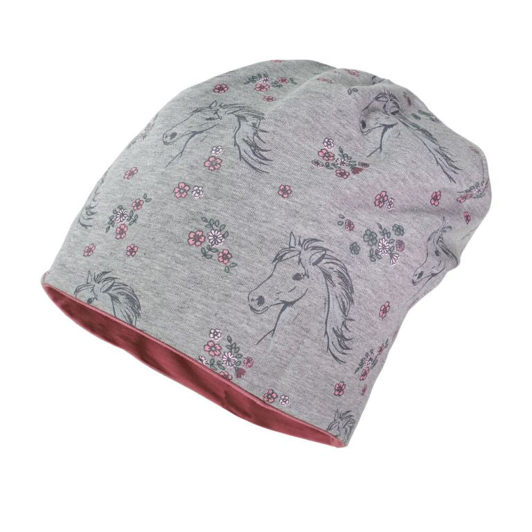 Beanie altrosa,Pferd