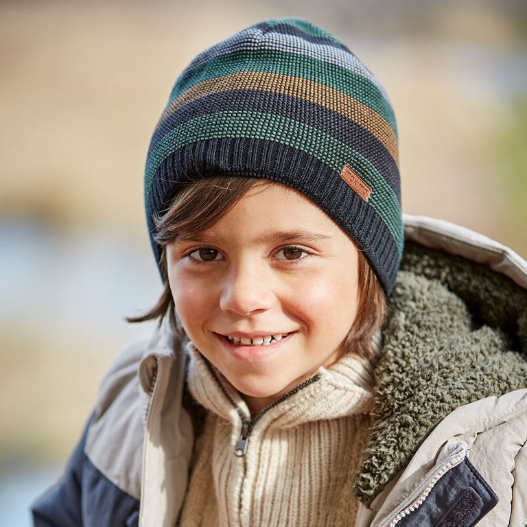 Wintermütze: schwarz,braun,grün